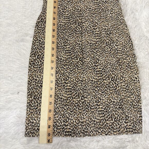 J McLaughlin Micro Animal Print Anne Sheath Dress Women Size 0 Sleeveless NWT - Picture 11 of 15